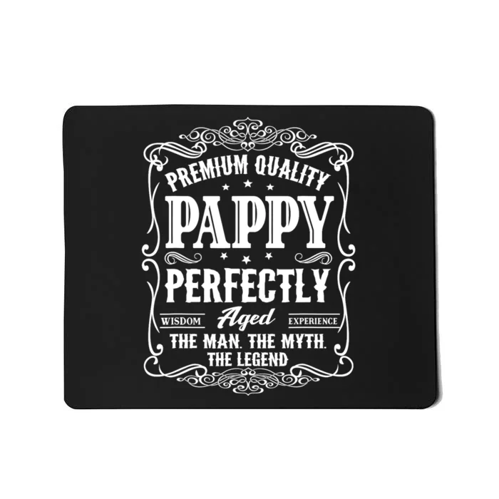 Vintage Pappy Fathers Day Grandpa Gift For Mousepad