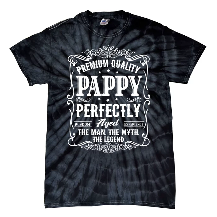 Vintage Pappy Fathers Day Grandpa Gift For Tie-Dye T-Shirt