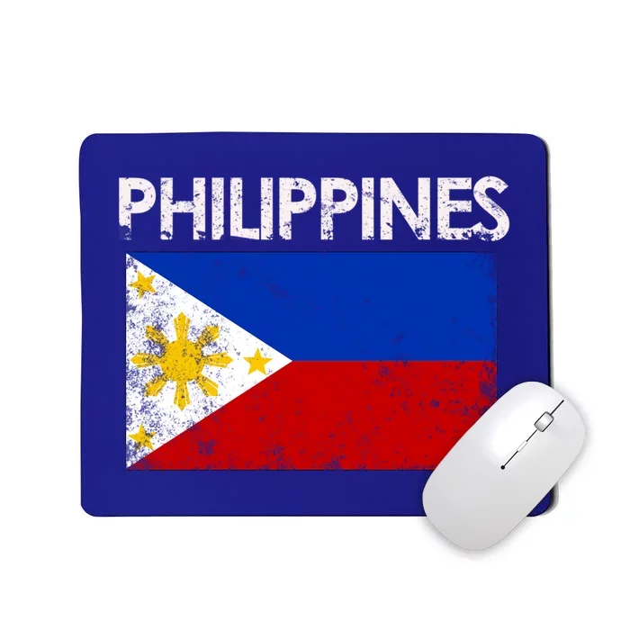 Vintage Philippines Filipino Flag Pride Gift Great Gift Mousepad