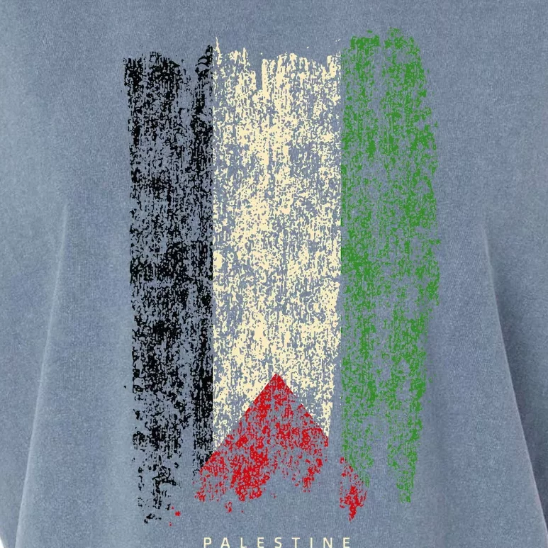 Vintage Palestine Flag Retro Palestinian Flag Palestinian Garment-Dyed Women's Muscle Tee