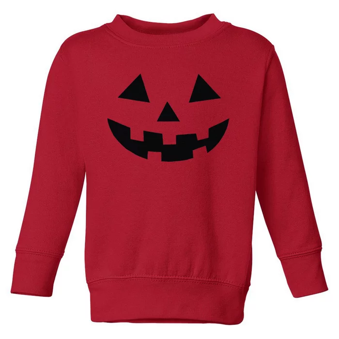 Vintage Pumpkin Face Jackolantern Jack O Lantern Halloween Toddler Sweatshirt