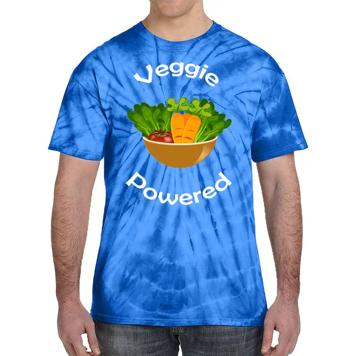 Veggie Powered Funny Vegan Vegetarian Diet Lifestyle Gift Tie-Dye T-Shirt