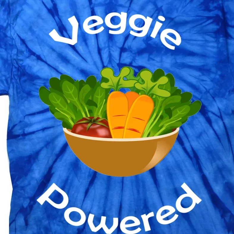 Veggie Powered Funny Vegan Vegetarian Diet Lifestyle Gift Tie-Dye T-Shirt