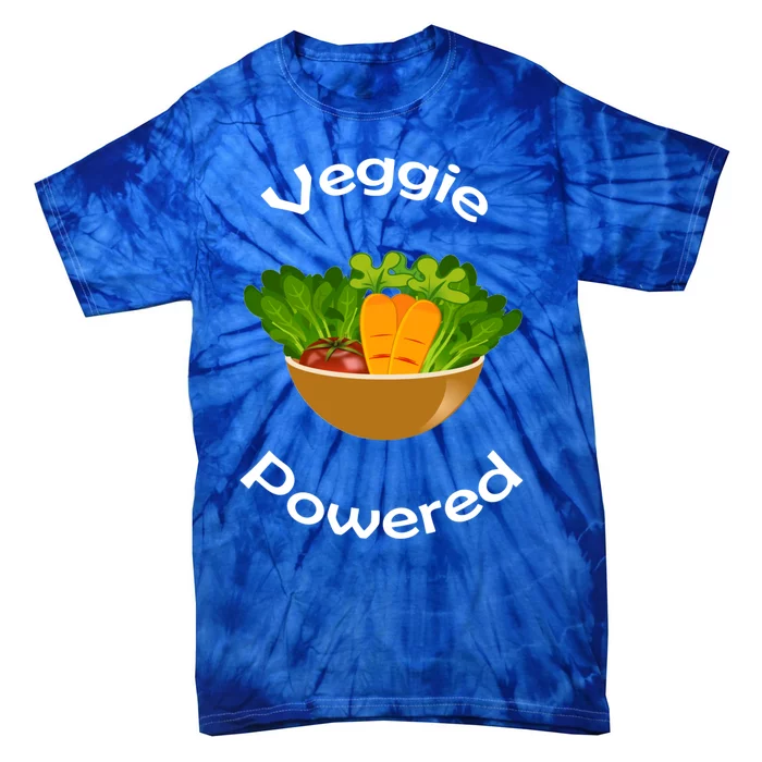 Veggie Powered Funny Vegan Vegetarian Diet Lifestyle Gift Tie-Dye T-Shirt