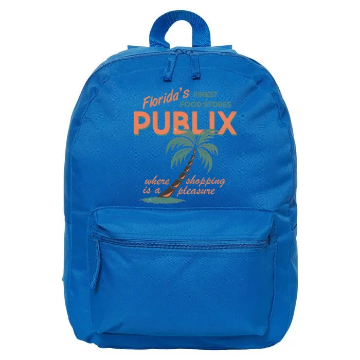 Vintage Publix Florida's Finest Food Stores 16 in Basic Backpack