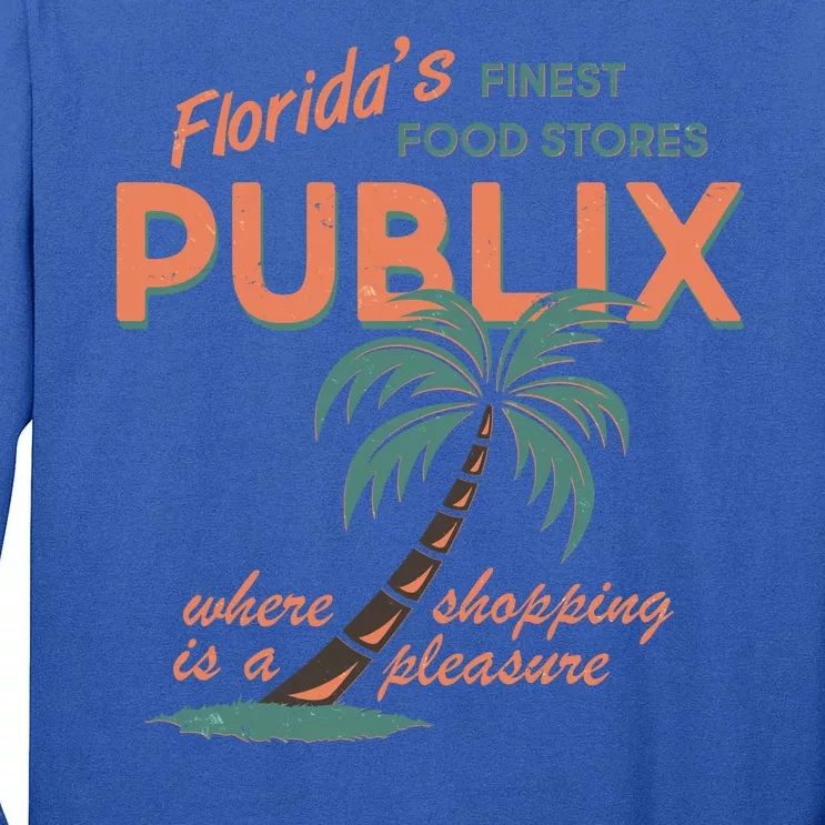 Vintage Publix Florida's Finest Food Stores Tall Long Sleeve T-Shirt