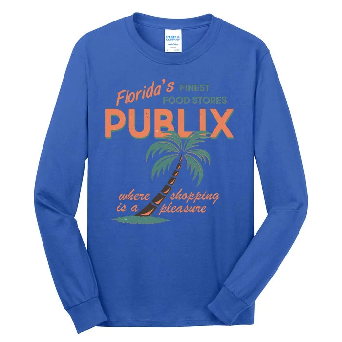 Vintage Publix Florida's Finest Food Stores Tall Long Sleeve T-Shirt