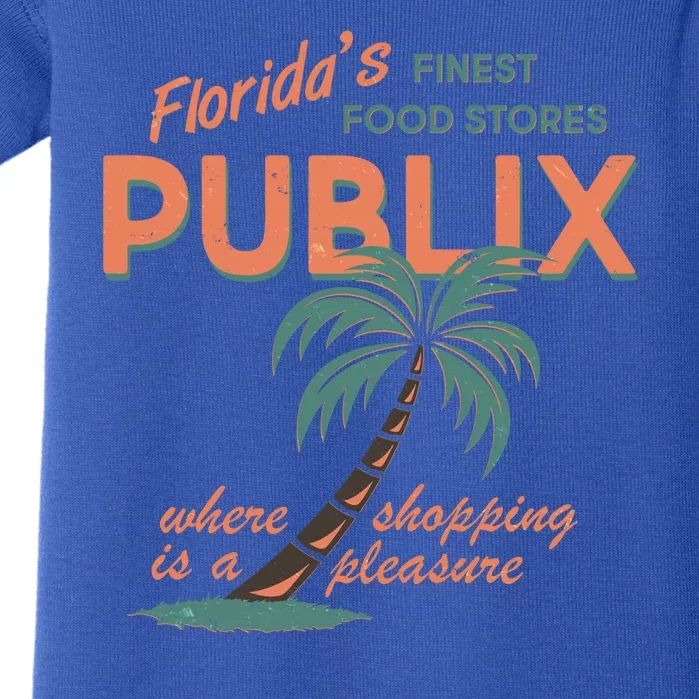 Vintage Publix Florida's Finest Food Stores Baby Bodysuit