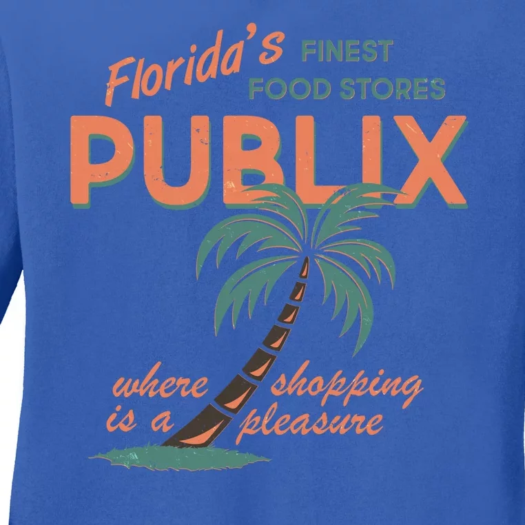 Vintage Publix Florida's Finest Food Stores Ladies Long Sleeve Shirt