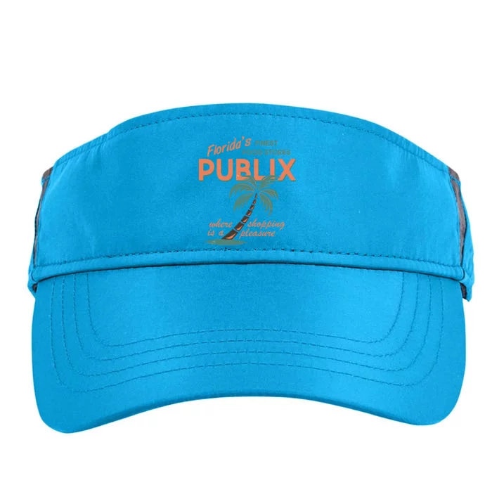 Vintage Publix Florida's Finest Food Stores Adult Drive Performance Visor