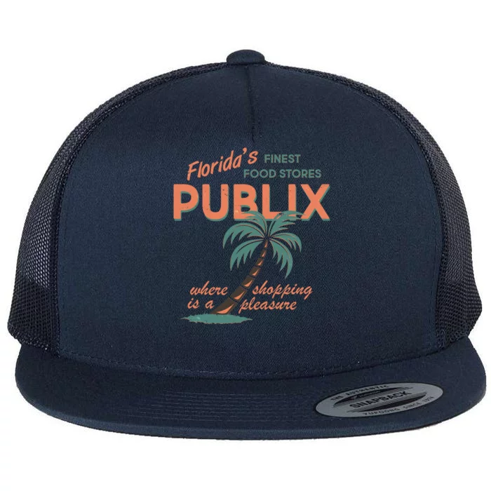 Vintage Publix Florida's Finest Food Stores Flat Bill Trucker Hat