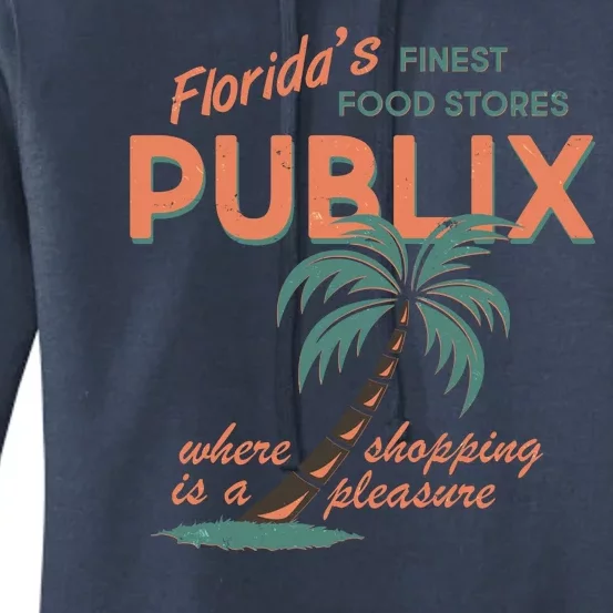 Vintage Publix Florida's Finest Food Stores Women's Pullover Hoodie