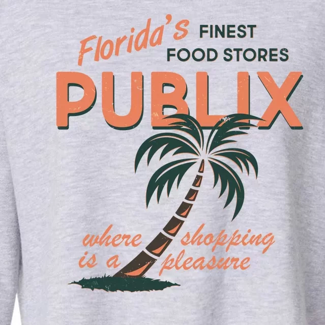 Vintage Publix Florida's Finest Food Stores Cropped Pullover Crew