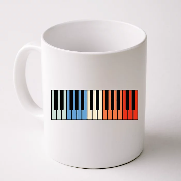 Vintage Piano Funny Pianist Music Keyboard Musician Outfit Front & Back Coffee Mug