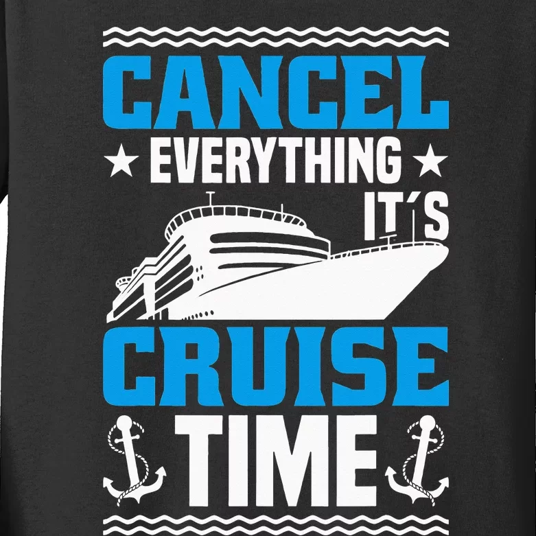 Vacation Party & Family Cruising Crew Cruise Ship Kids Long Sleeve Shirt