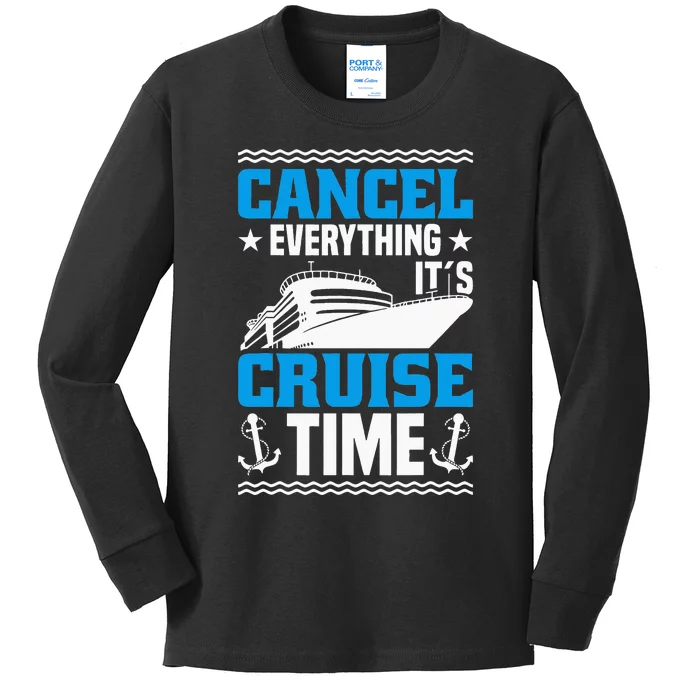 Vacation Party & Family Cruising Crew Cruise Ship Kids Long Sleeve Shirt