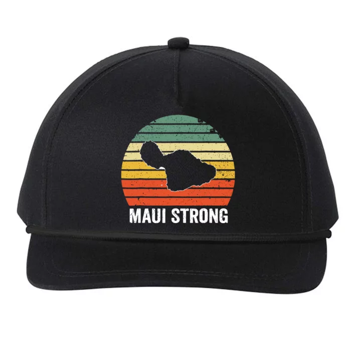 Vintage Pray For Maui Hawaii Strong Gift Snapback Five-Panel Rope Hat