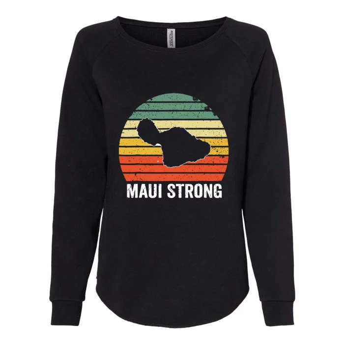 Vintage Pray For Maui Hawaii Strong Gift Womens California Wash Sweatshirt