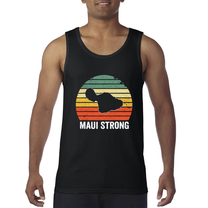 Vintage Pray For Maui Hawaii Strong Gift Tank Top