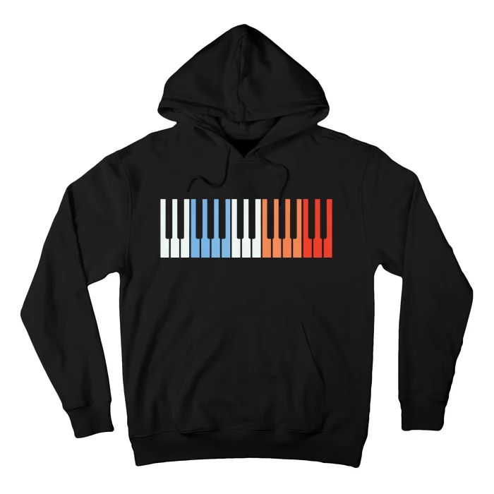 Vintage Piano Funny Pianist Music Keyboard Musician Outfit Hoodie