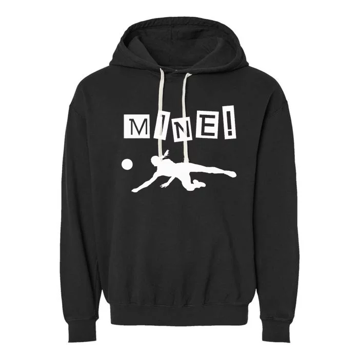 Volleyball Player Funny Volleyball Garment-Dyed Fleece Hoodie