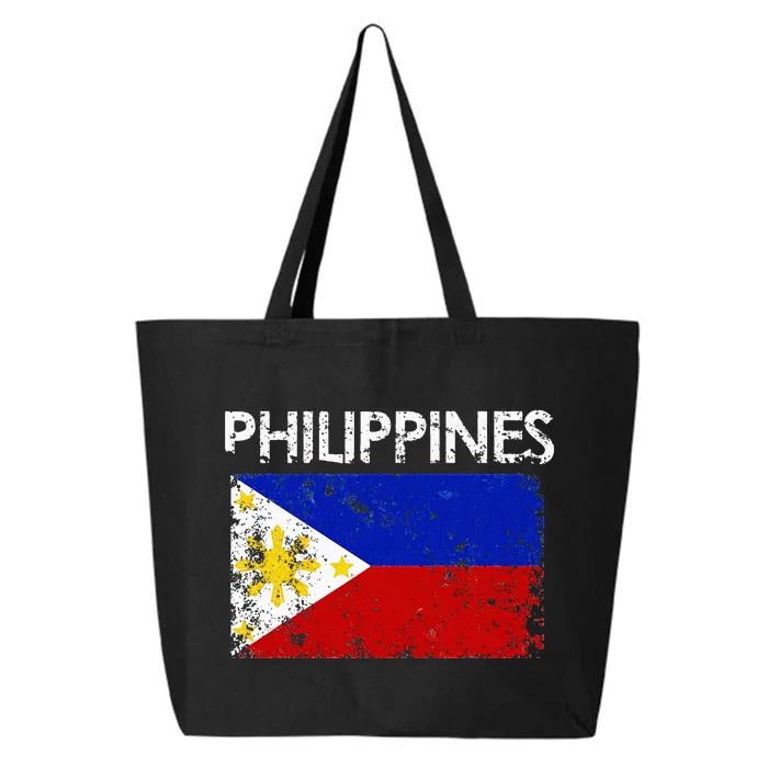 Vintage Philippines Filipino Flag Pride Gift 25L Jumbo Tote