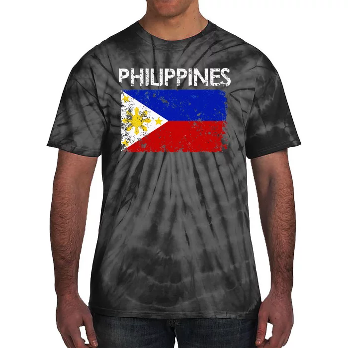 Vintage Philippines Filipino Flag Pride Gift Tie-Dye T-Shirt