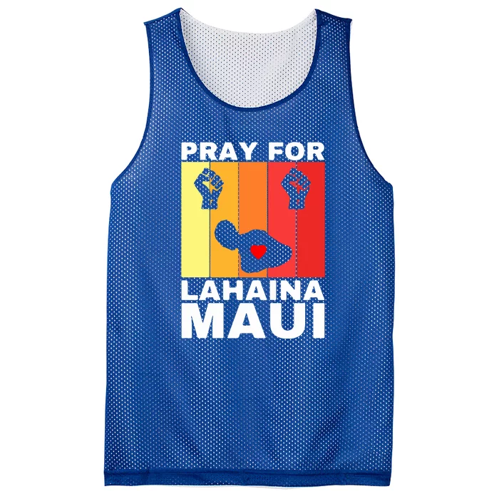 Vintage Pray For Lahaina Maui Gift Mesh Reversible Basketball Jersey Tank