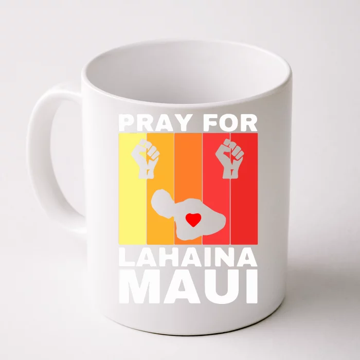 Vintage Pray For Lahaina Maui Gift Front & Back Coffee Mug