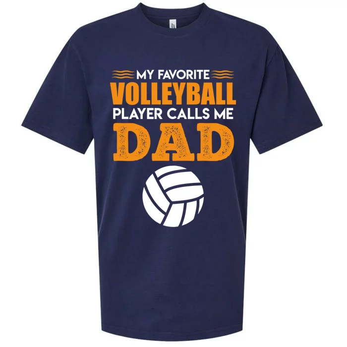 Volleyball Player Father Saying Volleyball Funny Gift Sueded Cloud Jersey T-Shirt