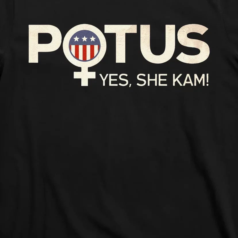 Vintage Potus Female Symbol Yes She Kam Harris For President Sweat T-Shirt