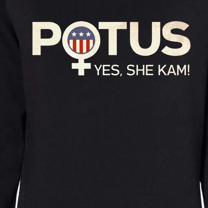 Vintage Potus Female Symbol Yes She Kam Harris For President Sweat Womens California Wash Sweatshirt