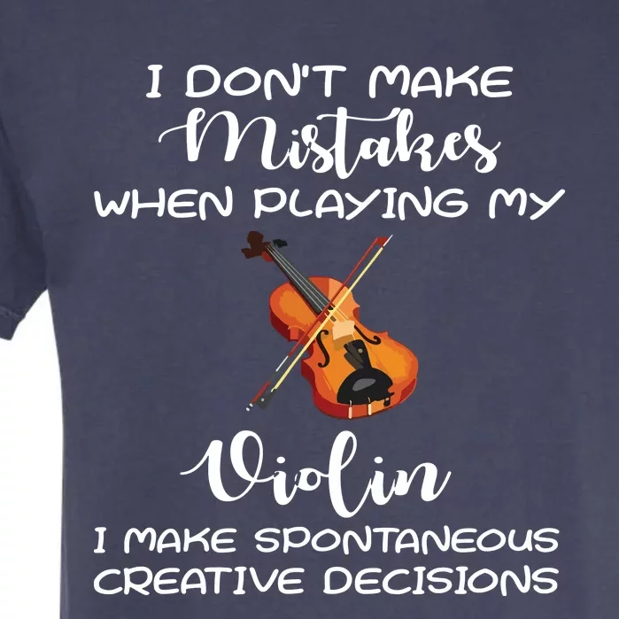 Violin Player Gifts Violinist Orchestra Music 80s 90s Garment-Dyed Heavyweight T-Shirt