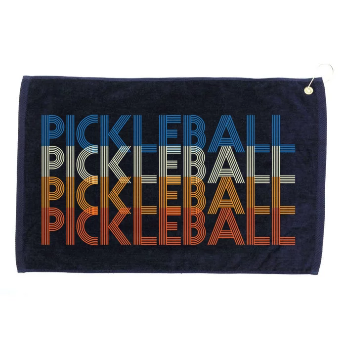 Vintage Pickleball Gift Pickleball Player Retro Vintage Cool Gift Grommeted Golf Towel