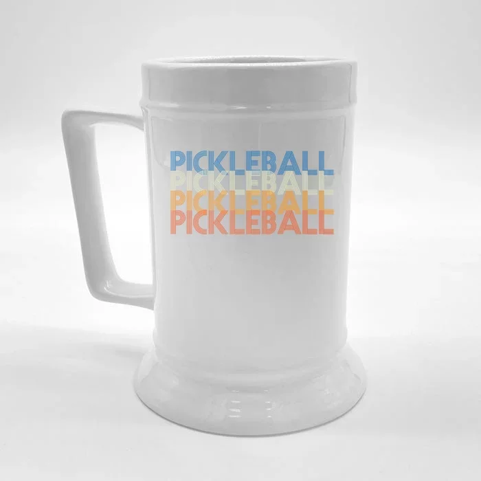 Vintage Pickleball Gift Pickleball Player Retro Vintage Cool Gift Front & Back Beer Stein