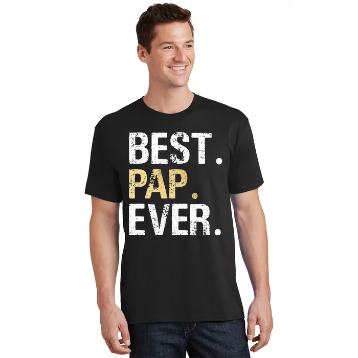 Vintage Pap Gift From Granddaughter Grandson Best Pap T-Shirt