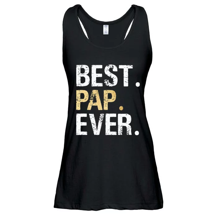 Vintage Pap Gift From Granddaughter Grandson Best Pap Ladies Essential Flowy Tank