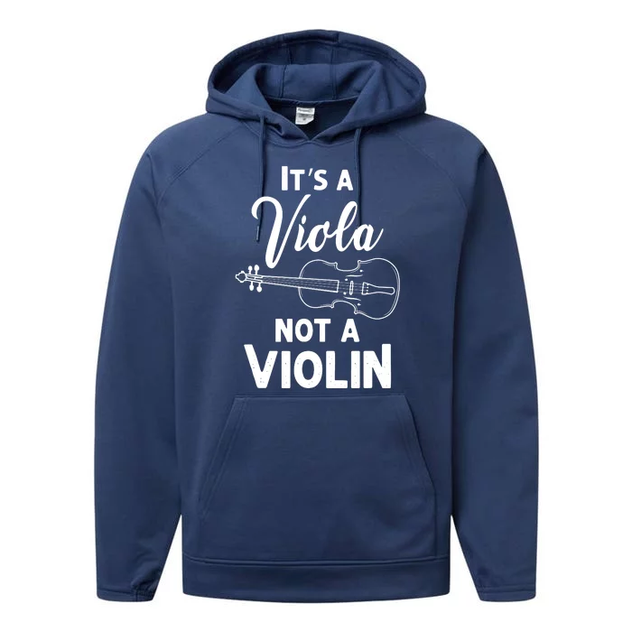 Viola Payer Gifts Its A Viola Not A Violin Performance Fleece Hoodie