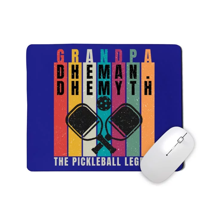 Vintage Pickleball Grandpa The The Myth The Legend Dad Gift Mousepad