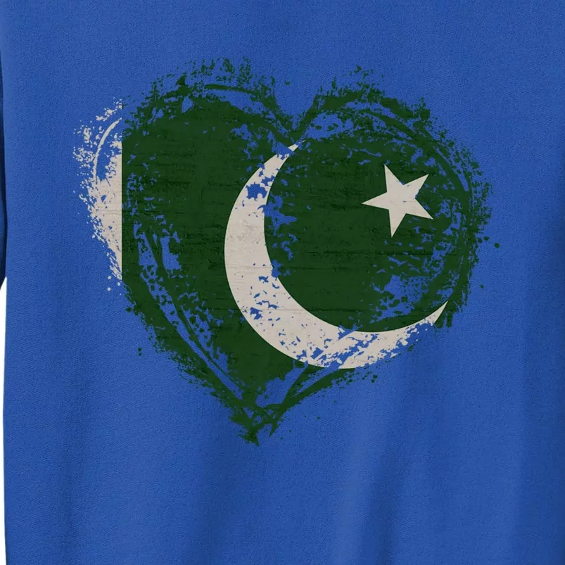 Vintage Pakistan Heart Shape Flag Stylish Design Meaningful Gift Sweatshirt