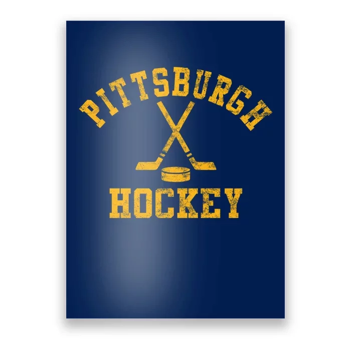 Vintage Pittsburgh Hockey Poster