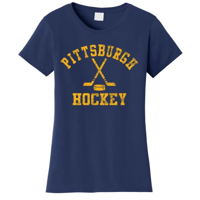 Vintage Pittsburgh Hockey Women's T-Shirt