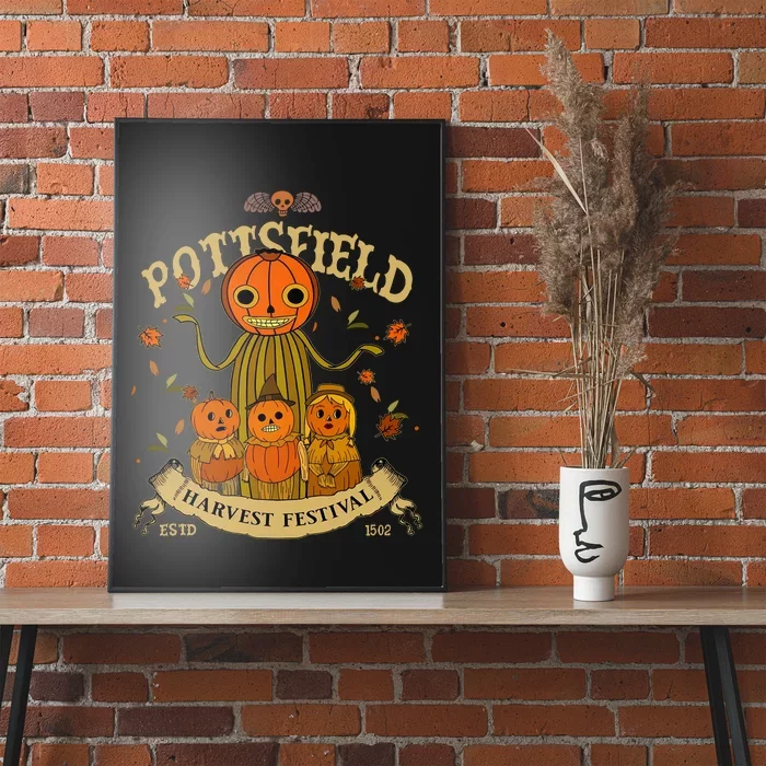 Vintage Pottsfield Harvest Festival Estd 1502 Pottsfield Harvest Spook Poster