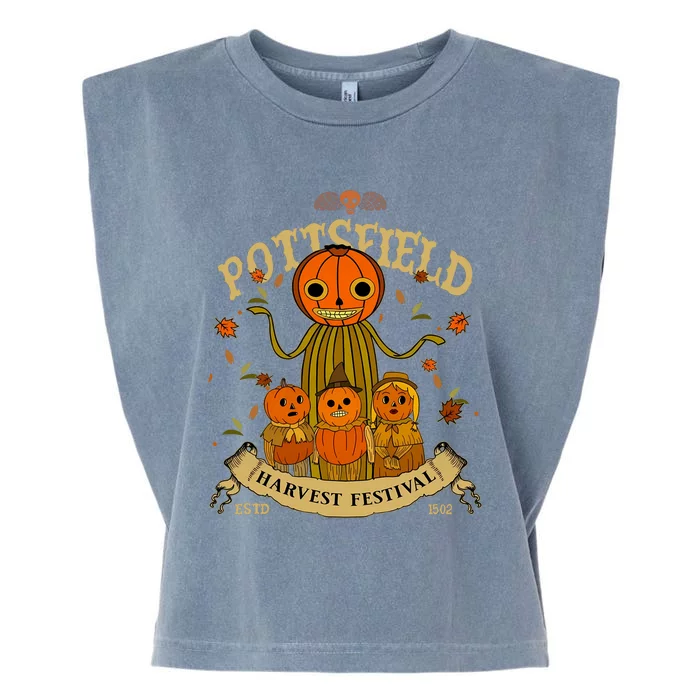 Vintage Pottsfield Harvest Festival Estd 1502 Pottsfield Harvest Spook Garment-Dyed Women's Muscle Tee