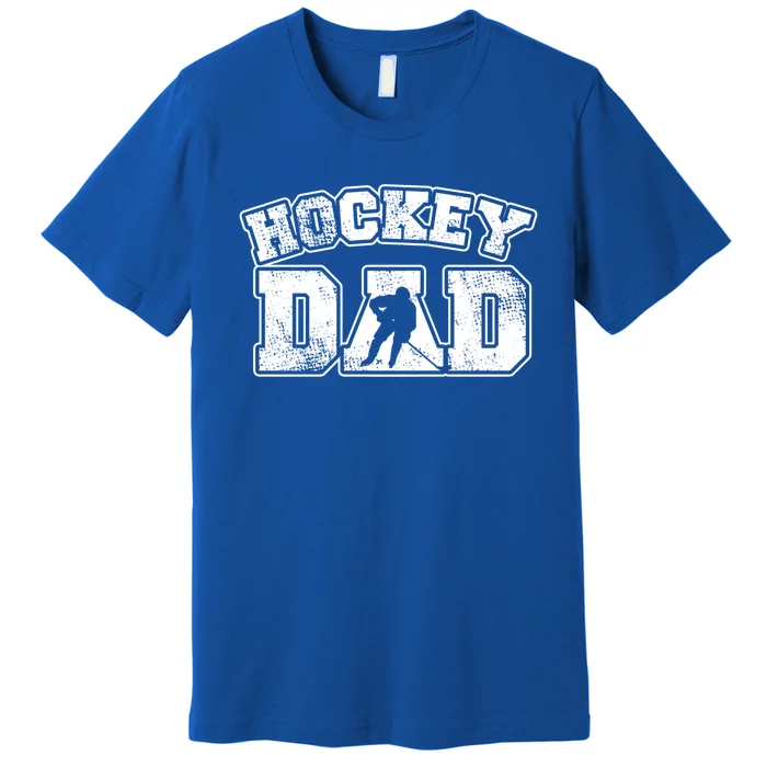 Vintage Print Hockey Coach For Hockey Dad Gift Premium T-Shirt