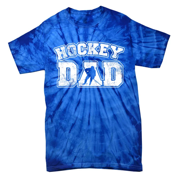 Vintage Print Hockey Coach For Hockey Dad Gift Tie-Dye T-Shirt