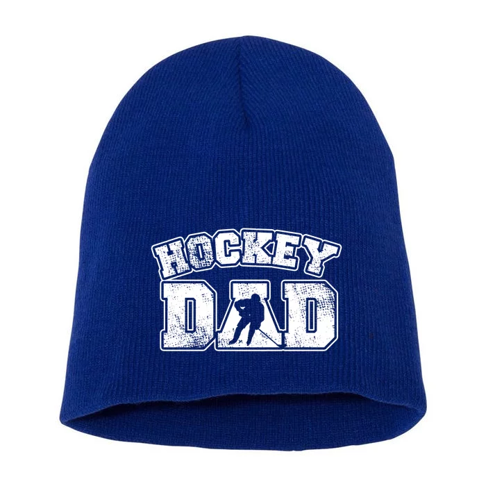 Vintage Print Hockey Coach For Hockey Dad Gift Short Acrylic Beanie