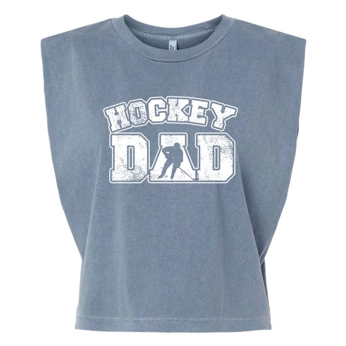 Vintage Print Hockey Coach For Hockey Dad Gift Garment-Dyed Women's Muscle Tee