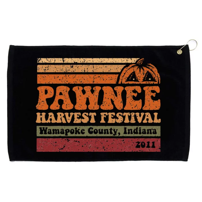 Vintage Pawnee Harvest Festival Parks And Rec Grommeted Golf Towel