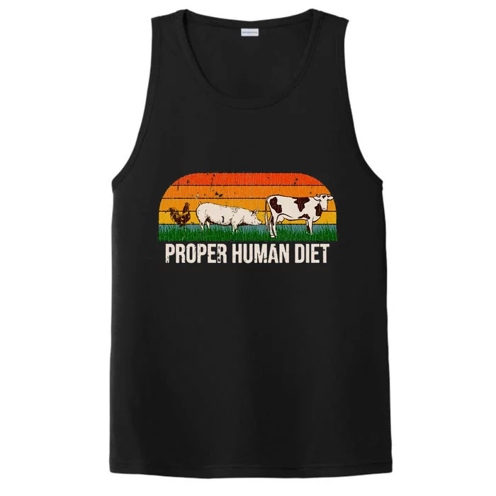 Vintage Proper Human Diet Performance Tank